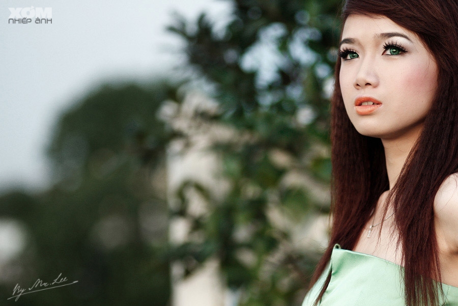 Lady in colour...
